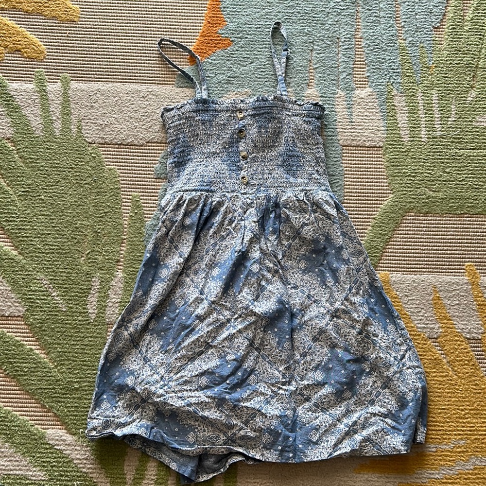 Blue mini dress